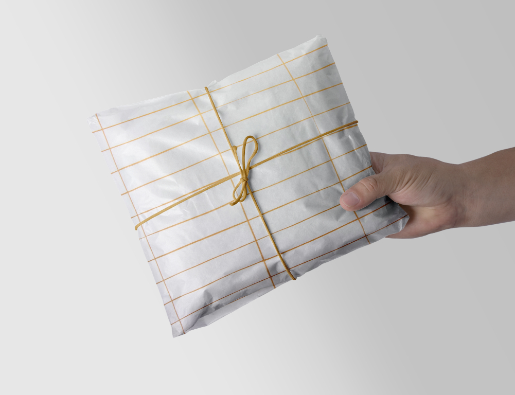 Seidenpapier Goldene Linien 50x70 cm