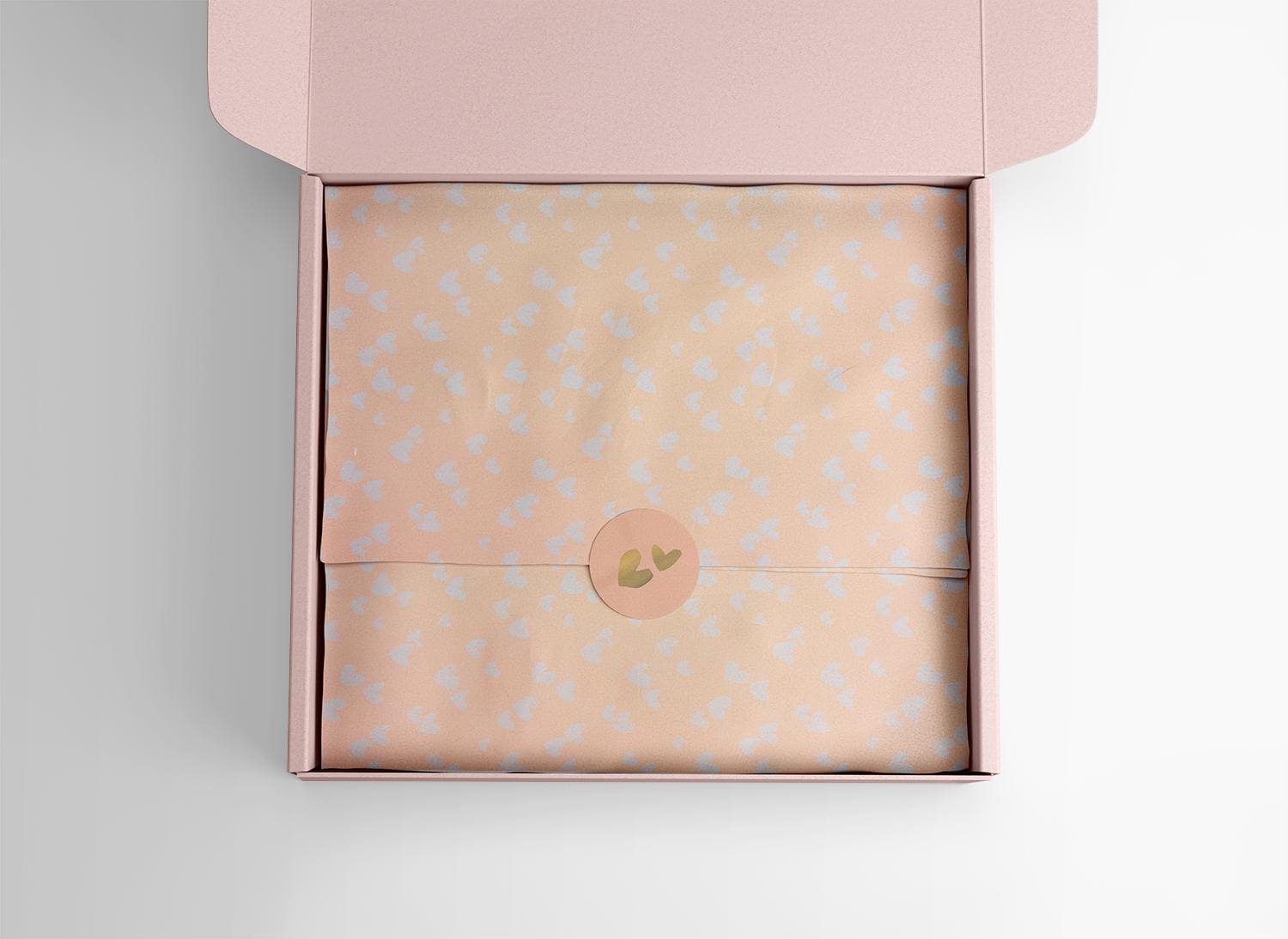 Seidenpapier Orange Herzen 50x70 cm – Bild 2