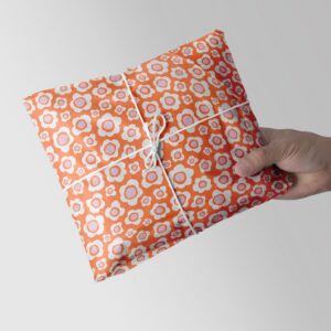 Seidenpapier Retro Blumen 50x70 cm