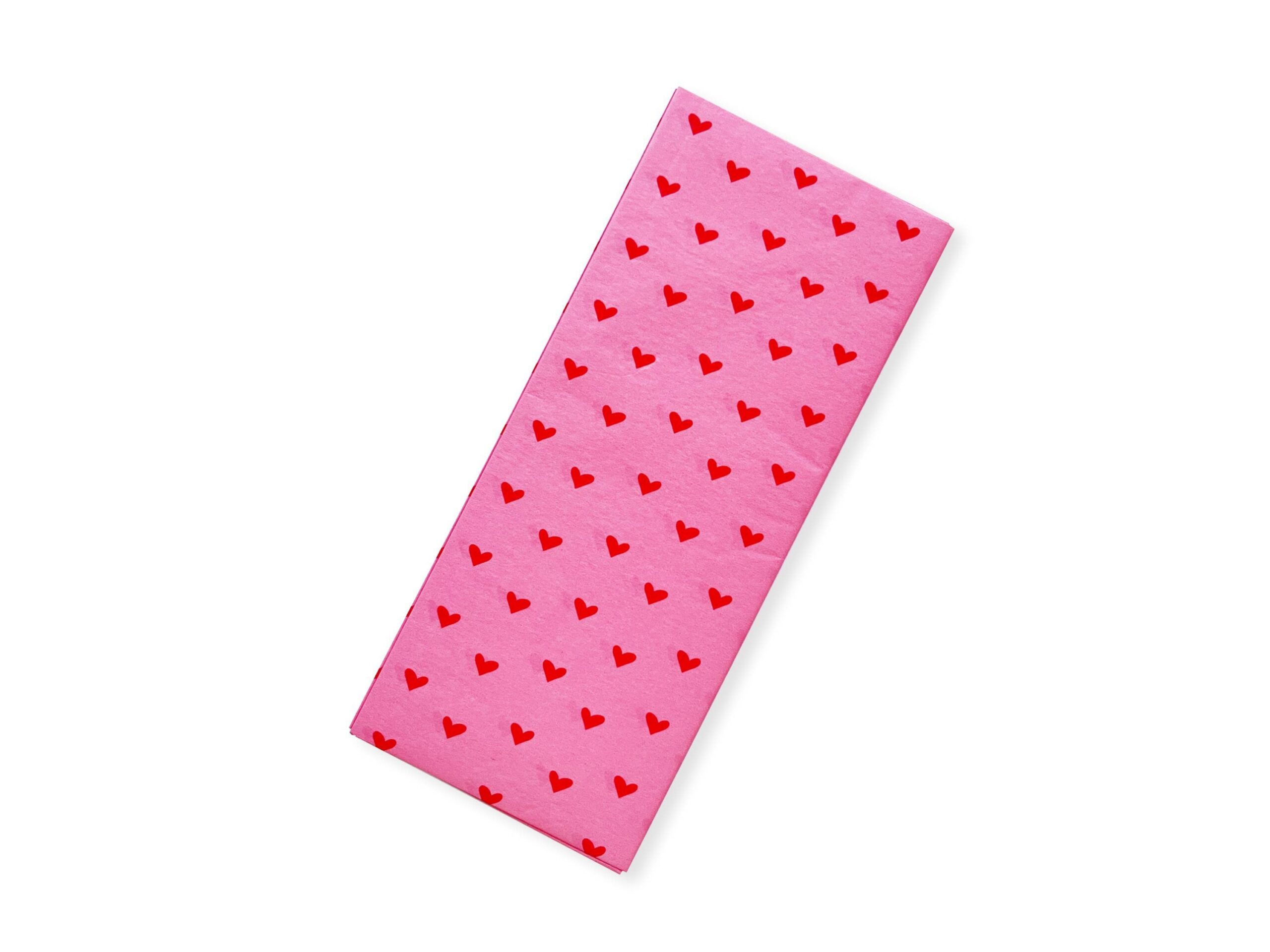 Seidenpapier Rosa Herzen 3 Blatt 50x70 cm