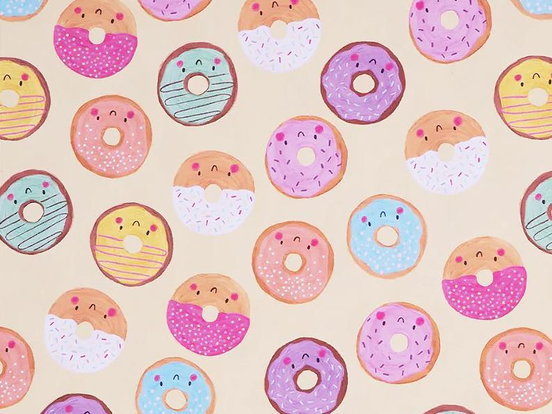 Seidenpapier Donuts 4 Blatt 50x75 cm – Bild 2