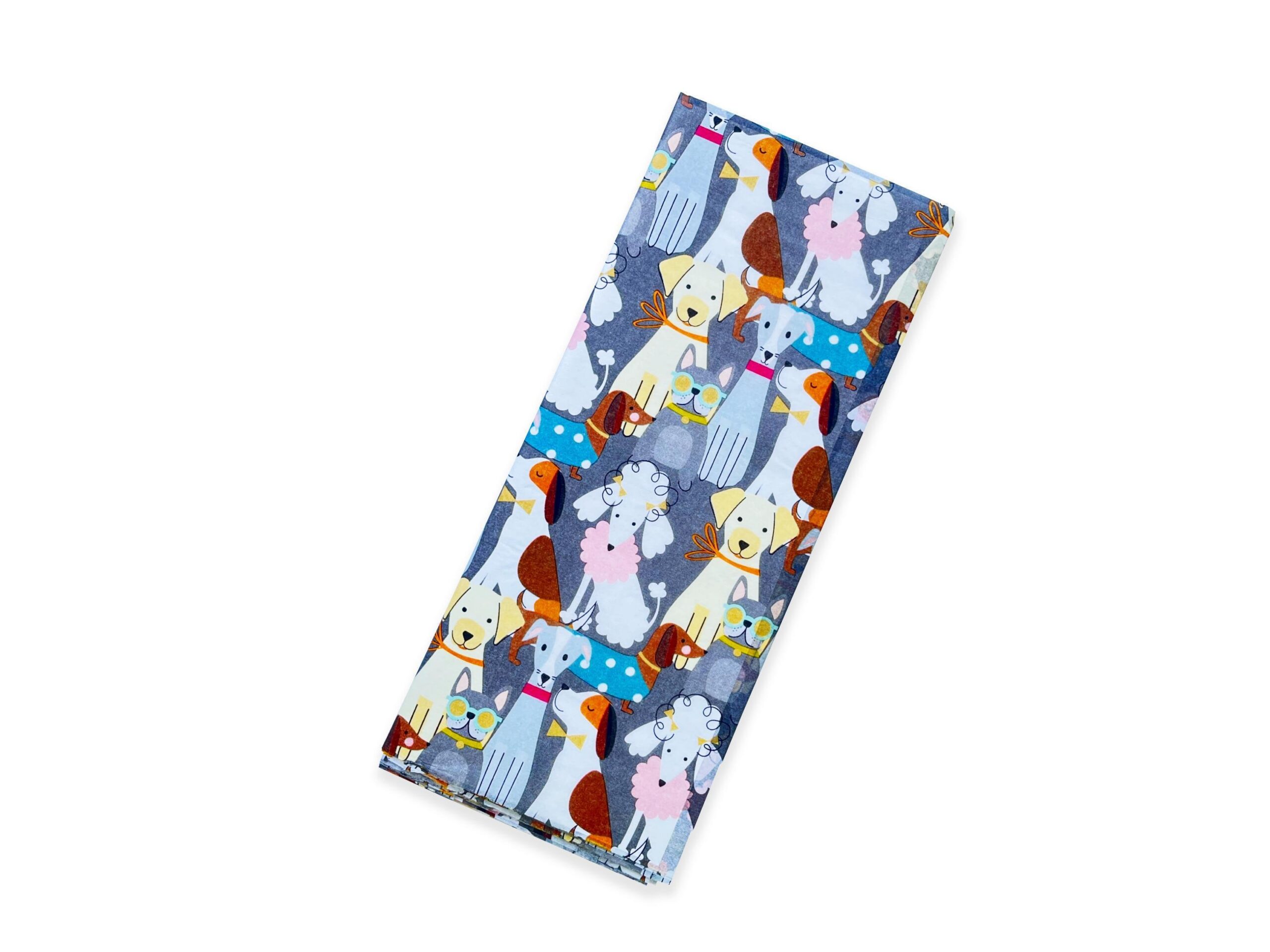 Seidenpapier Hunde 4 Blatt 50x75 cm