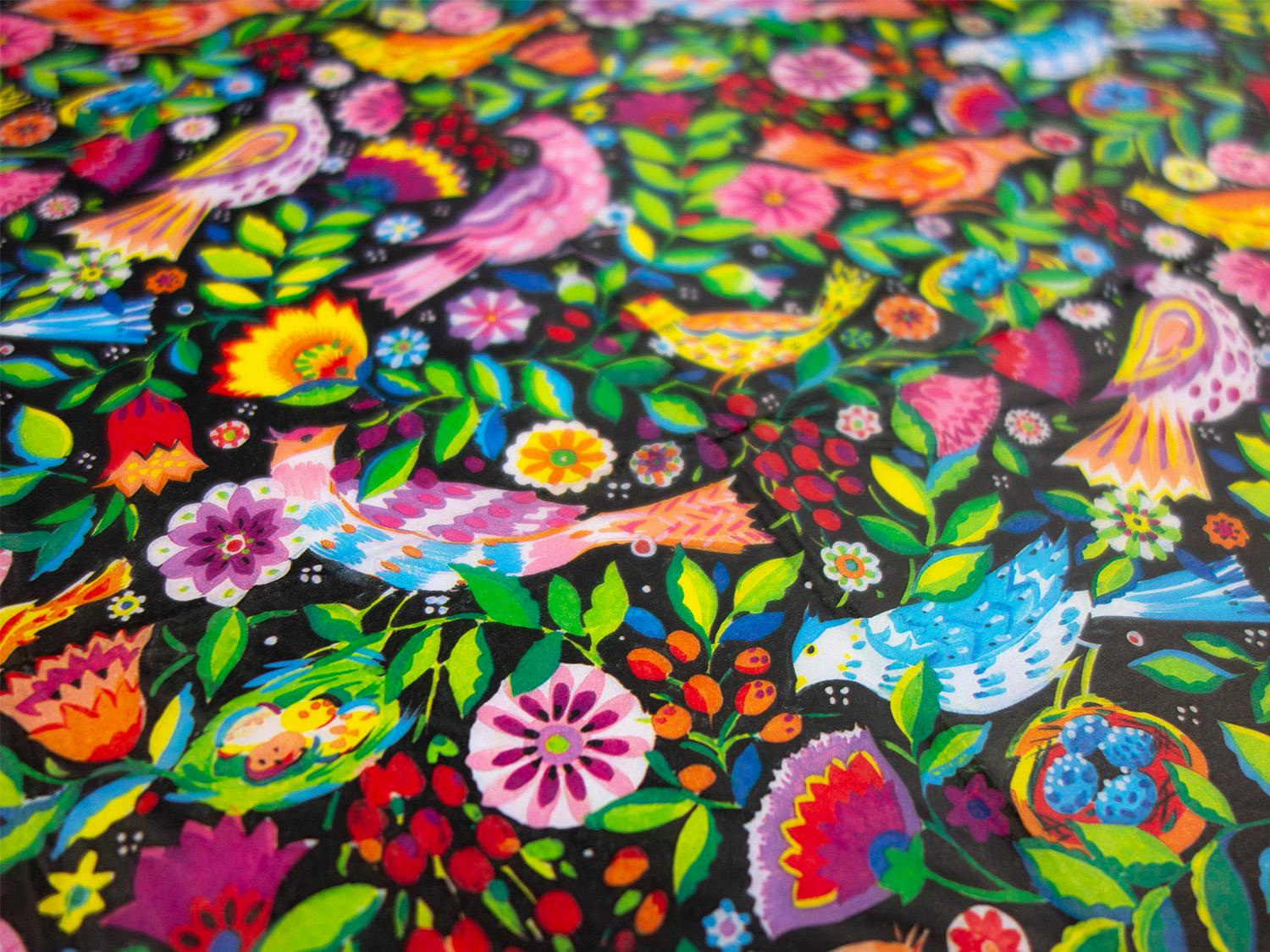 Seidenpapier Folk Birds 4 Blatt 50x70 cm – Bild 4