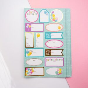 Stickerbogen Luftballons (To/From)