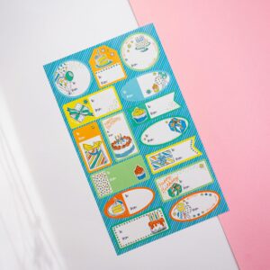 Stickerbogen Happy Birthday (To/From)