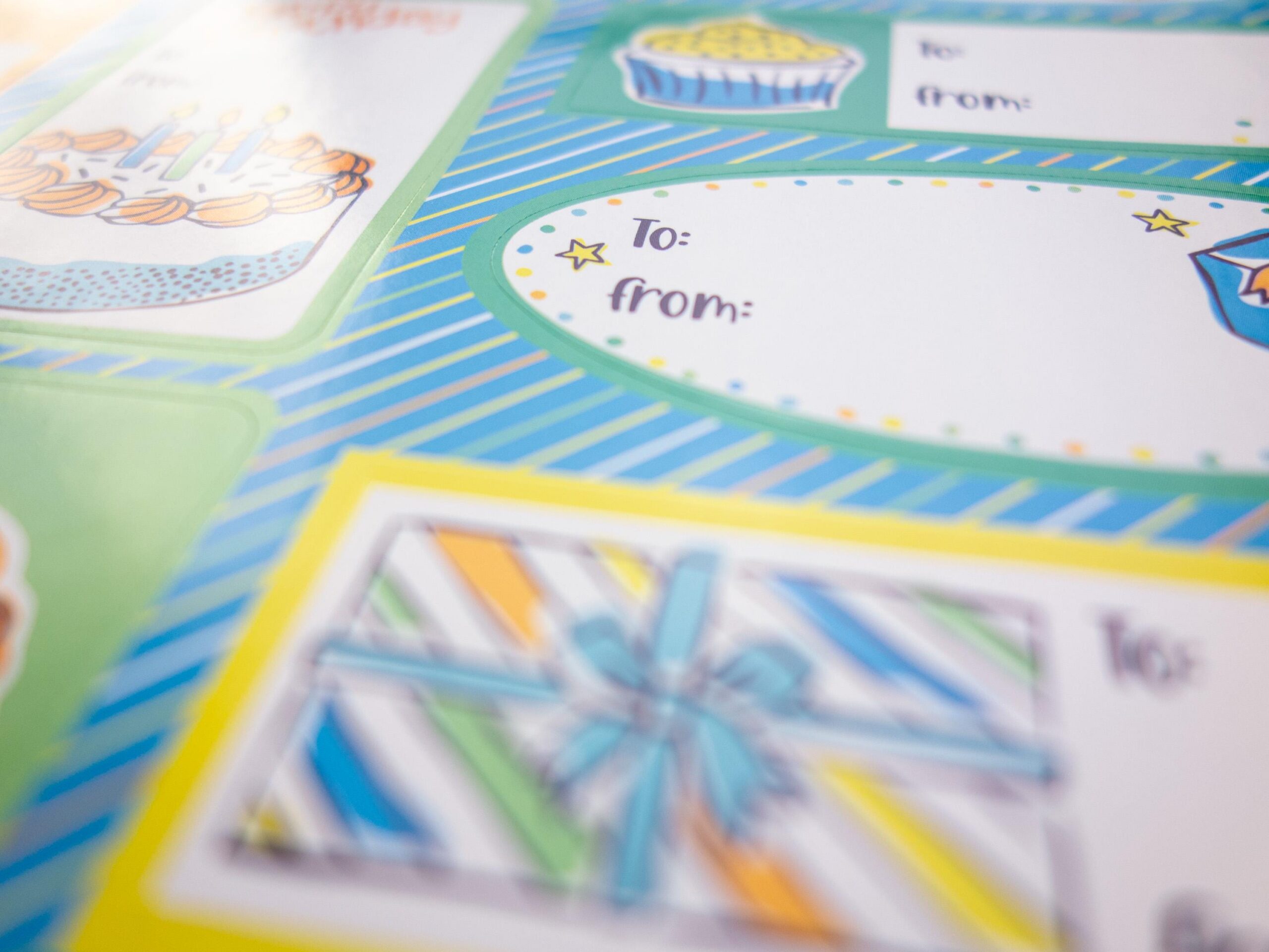 Stickerbogen Happy Birthday (To/From) – Bild 5