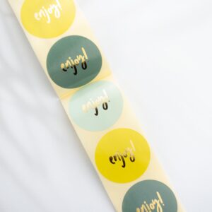 Aufkleber „Enjoy!“