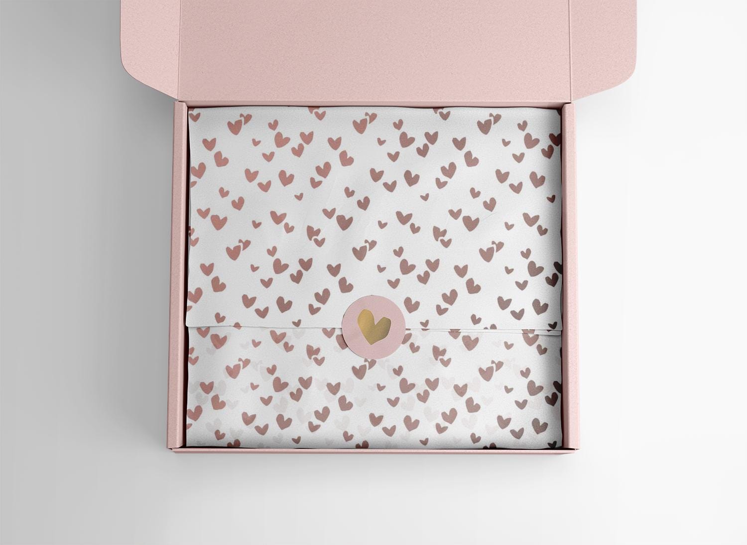 Seidenpapier Rosa Herzen 50x70 cm