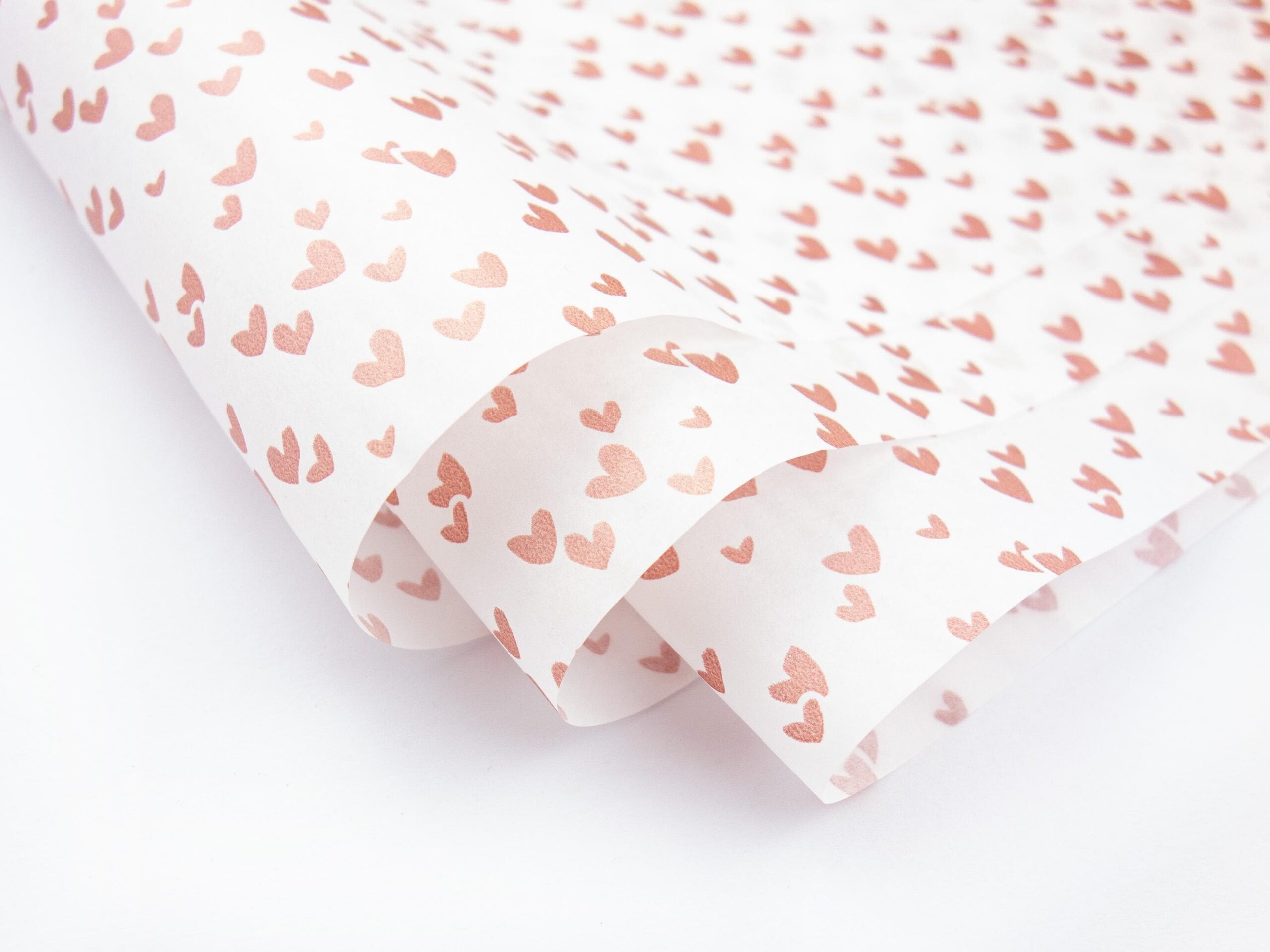 Seidenpapier Rosa Herzen 50x70 cm – Bild 3