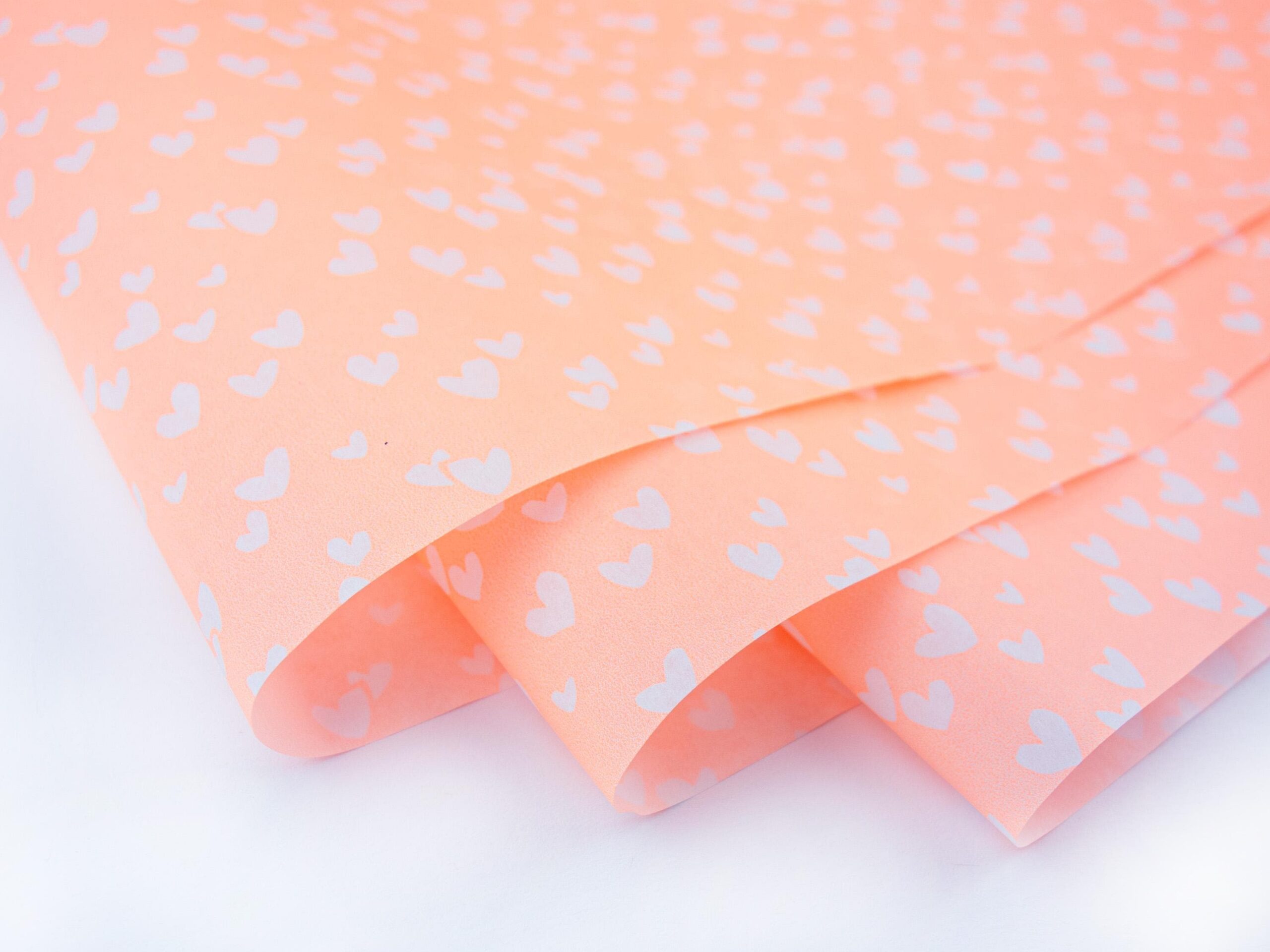 Seidenpapier Orange Herzen 50x70 cm – Bild 3