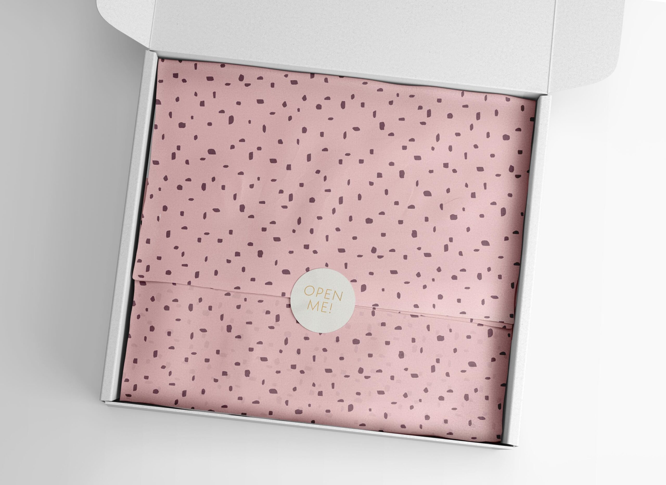 Seidenpapier Rosa Punkte 50x70 cm – Bild 2