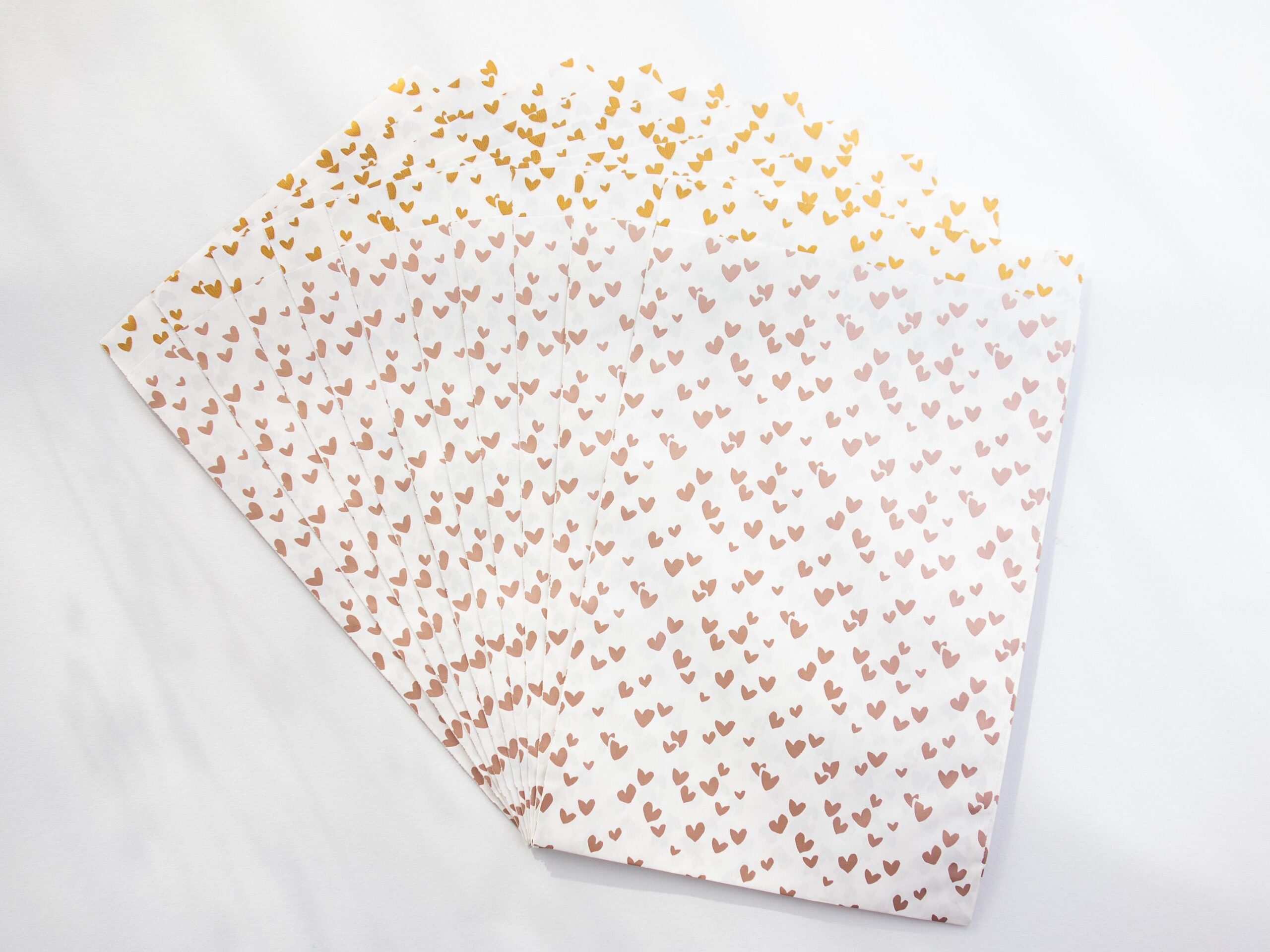 Papiertüten Roza Herzen 17x25 cm – Bild 2