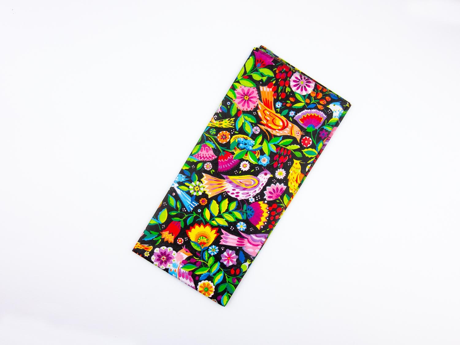 Seidenpapier Folk Birds 4 Blatt 50x70 cm