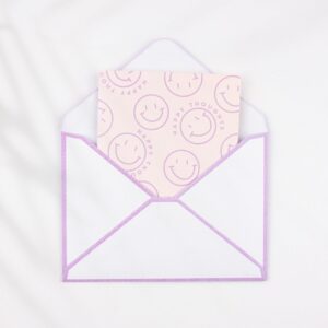 Grußkarten Set „Smiley“ mit Umschlag