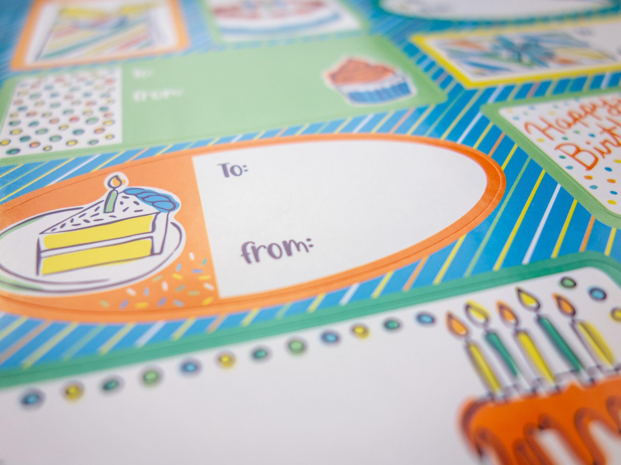 Stickerbogen Happy Birthday (To/From) – Bild 4