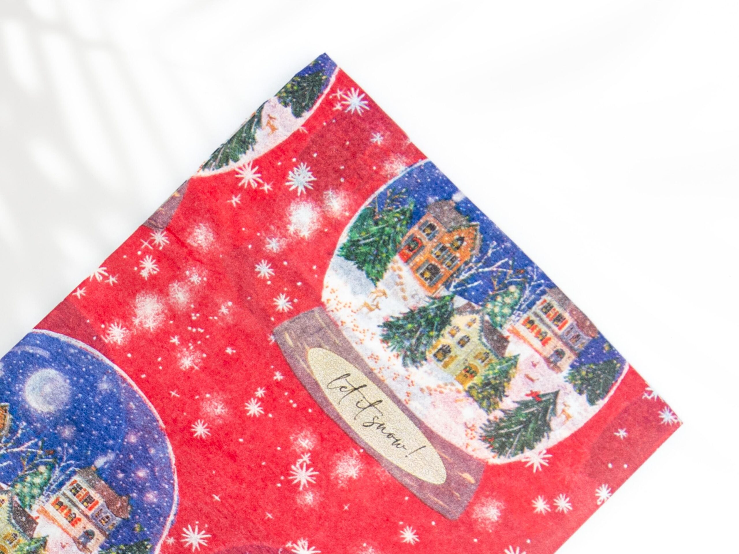 Seidenpapier Schneekugel 4 Blatt 50x75 cm – Bild 2