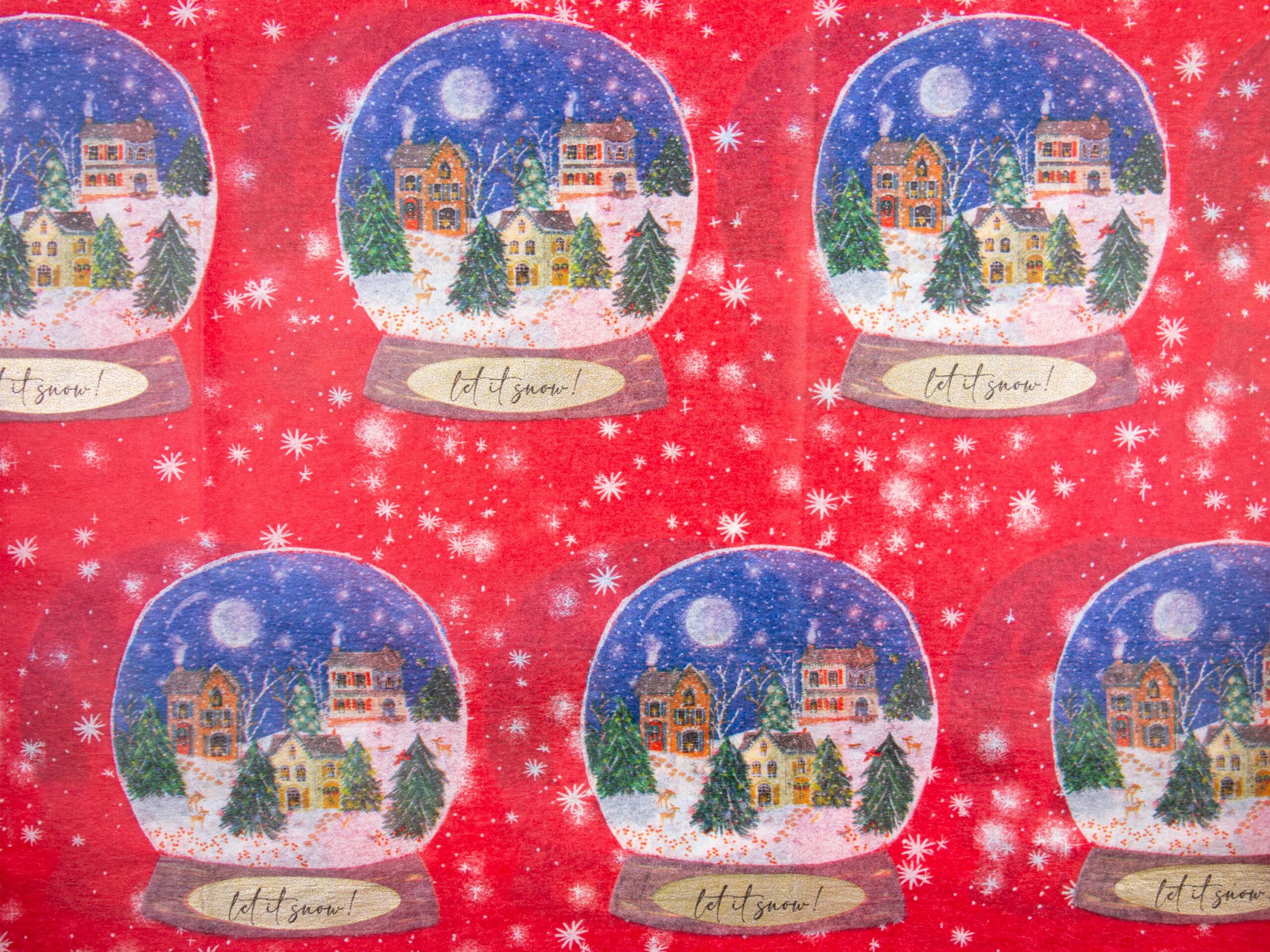 Seidenpapier Schneekugel 4 Blatt 50x75 cm – Bild 3