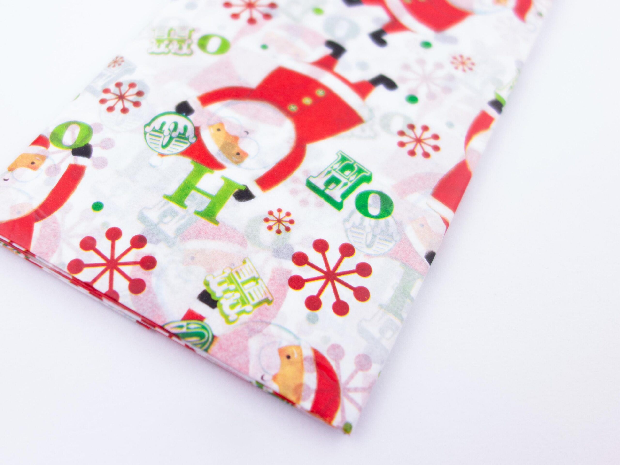 Seidenpapier Santa Claus & Schneeflocken 6 Blatt 50x75 cm – Bild 4