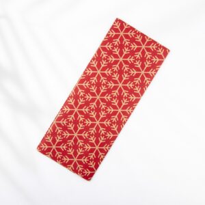 Seidenpapier Rote Schneeflocken 6 Blatt 50x75 cm