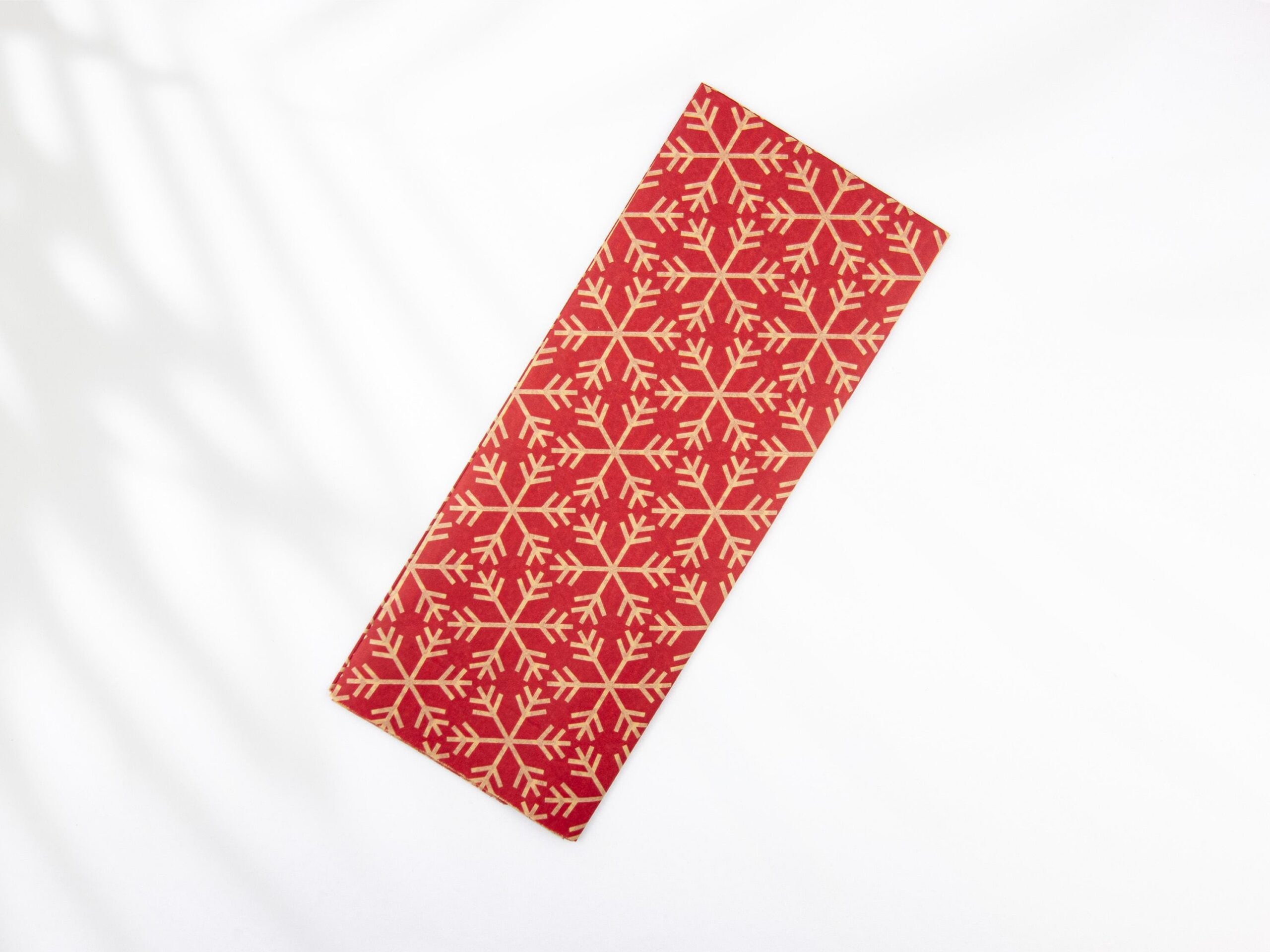 Seidenpapier Rote Schneeflocken 6 Blatt 50x75 cm