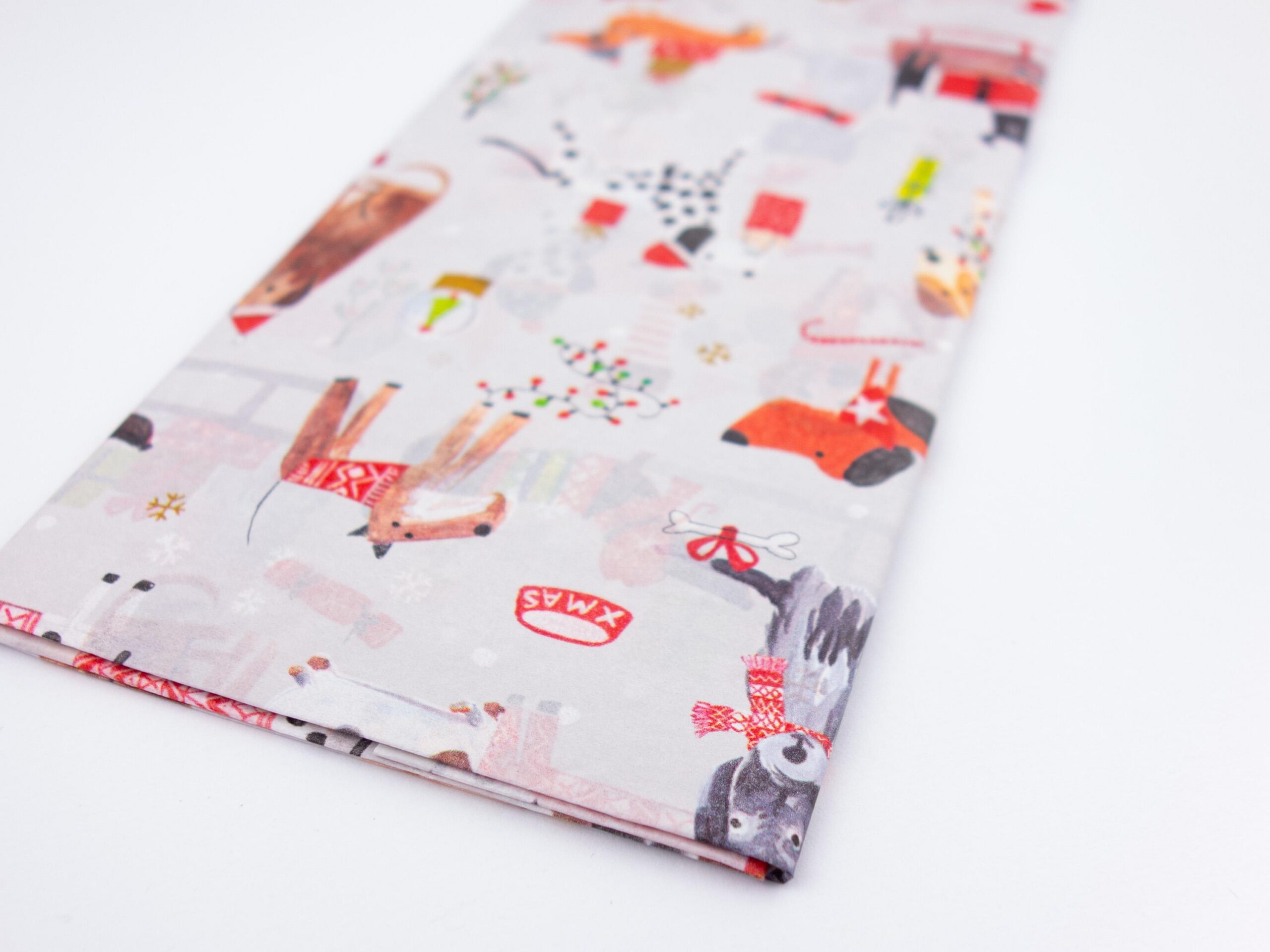 Seidenpapier Weihnachtshunde 4 Blatt 50x75 cm – Bild 4