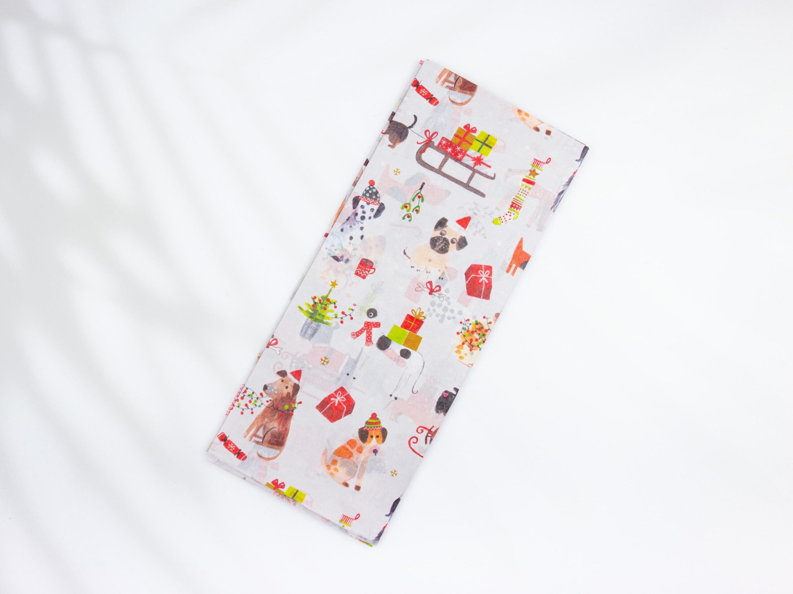 Seidenpapier Weihnachtshunde 4 Blatt 50x75 cm