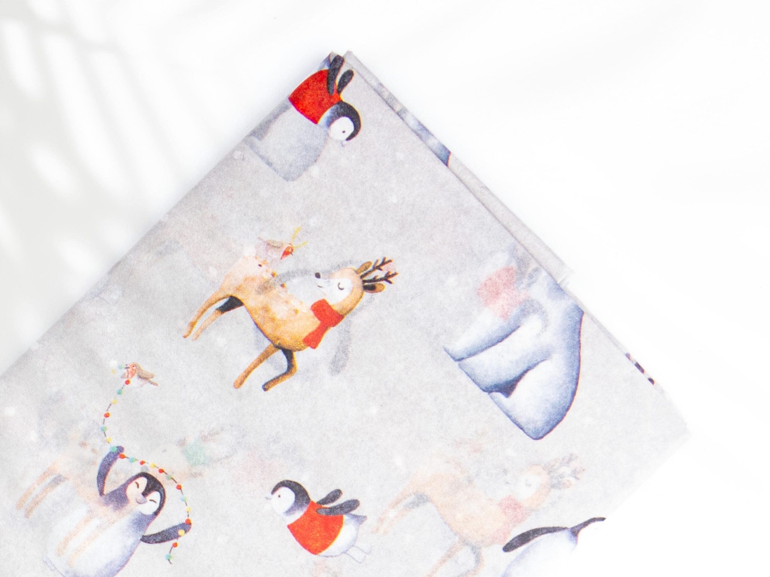 Seidenpapier mit Wintermotiven 4 Blatt 50x75 cm – Bild 2