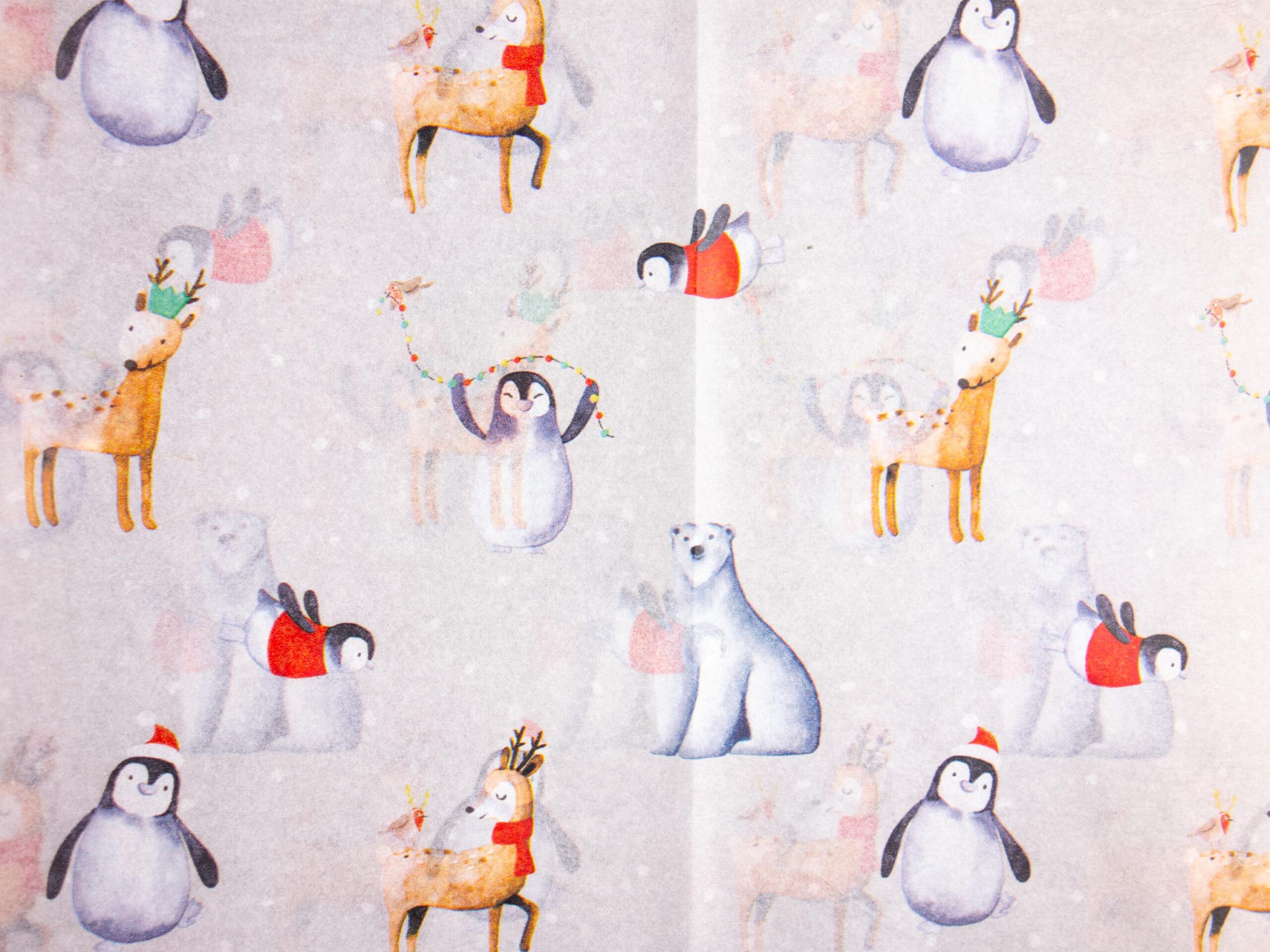 Seidenpapier mit Wintermotiven 4 Blatt 50x75 cm – Bild 3