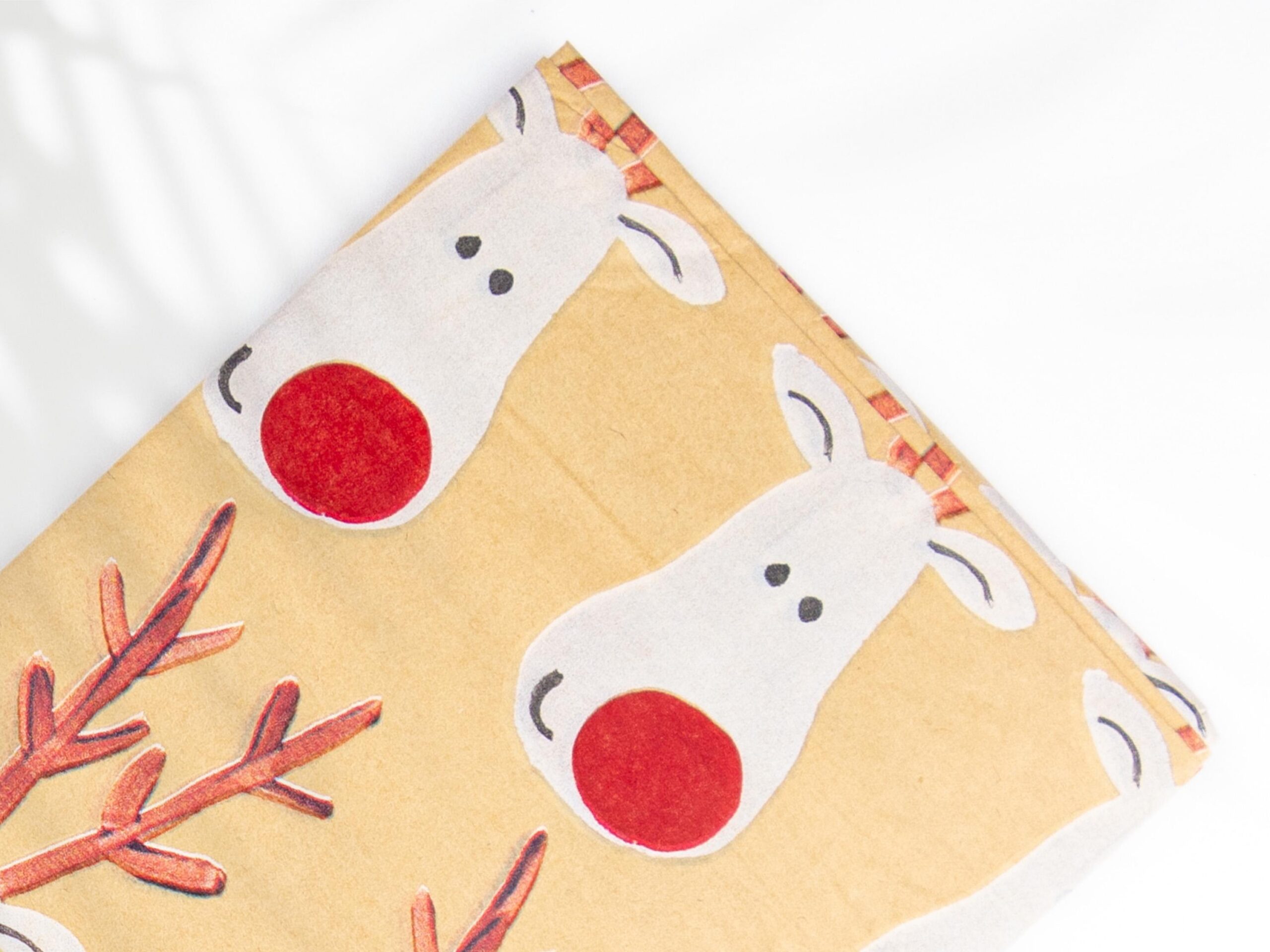 Seidenpapier Rentier Rudolph 4 Blatt 50x75 cm – Bild 2