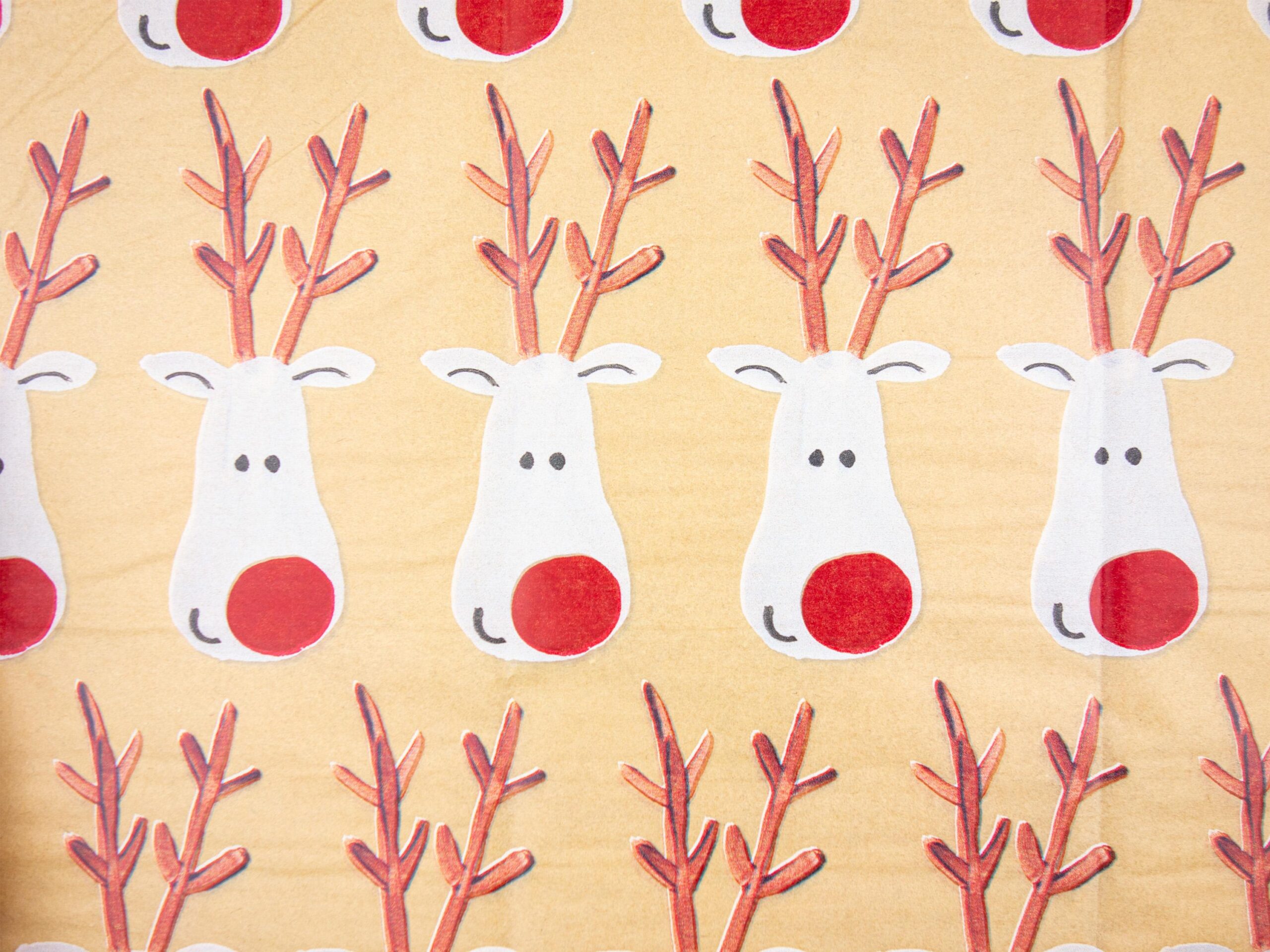 Seidenpapier Rentier Rudolph 4 Blatt 50x75 cm – Bild 3