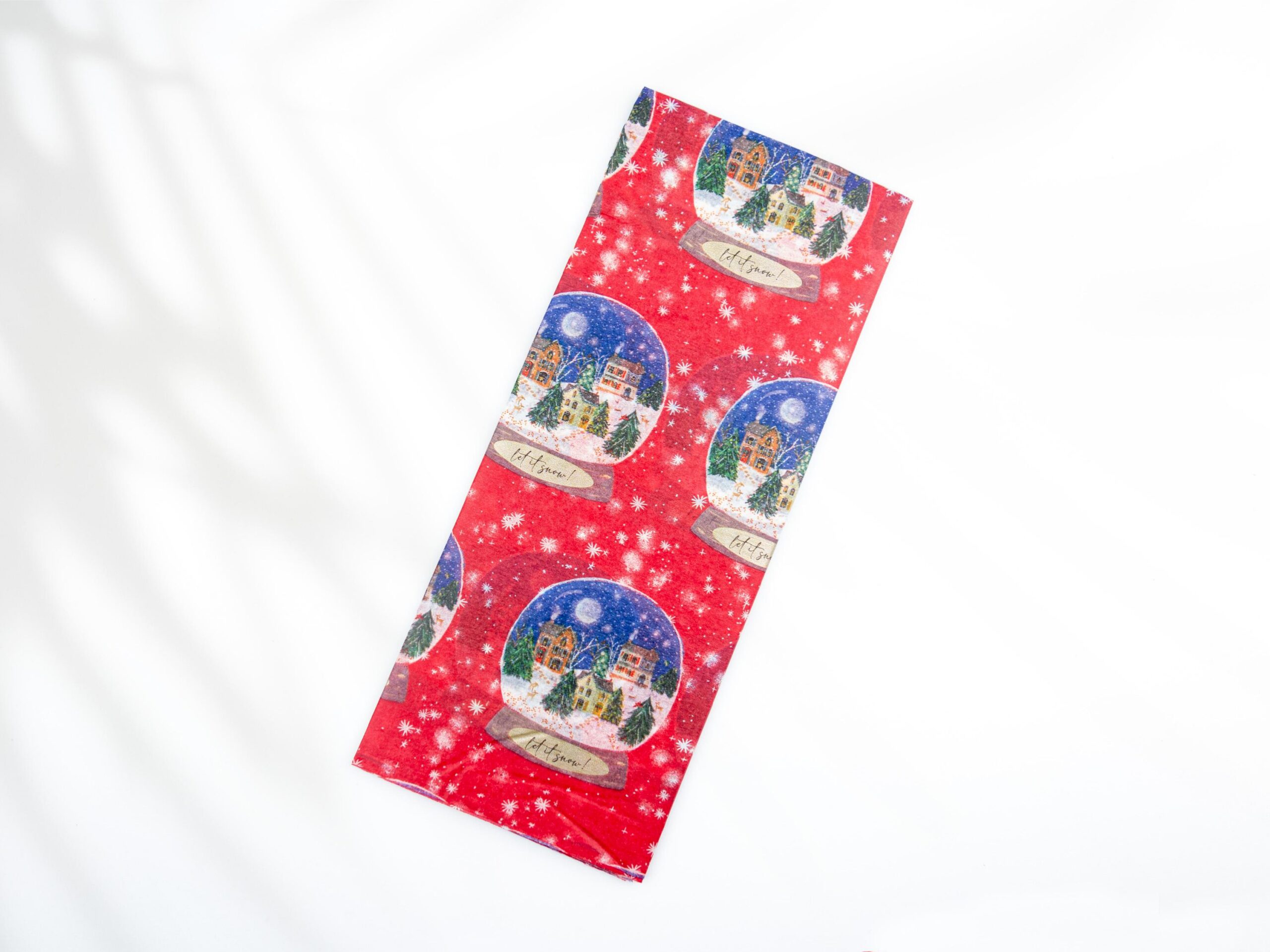 Seidenpapier Schneekugel 4 Blatt 50x75 cm