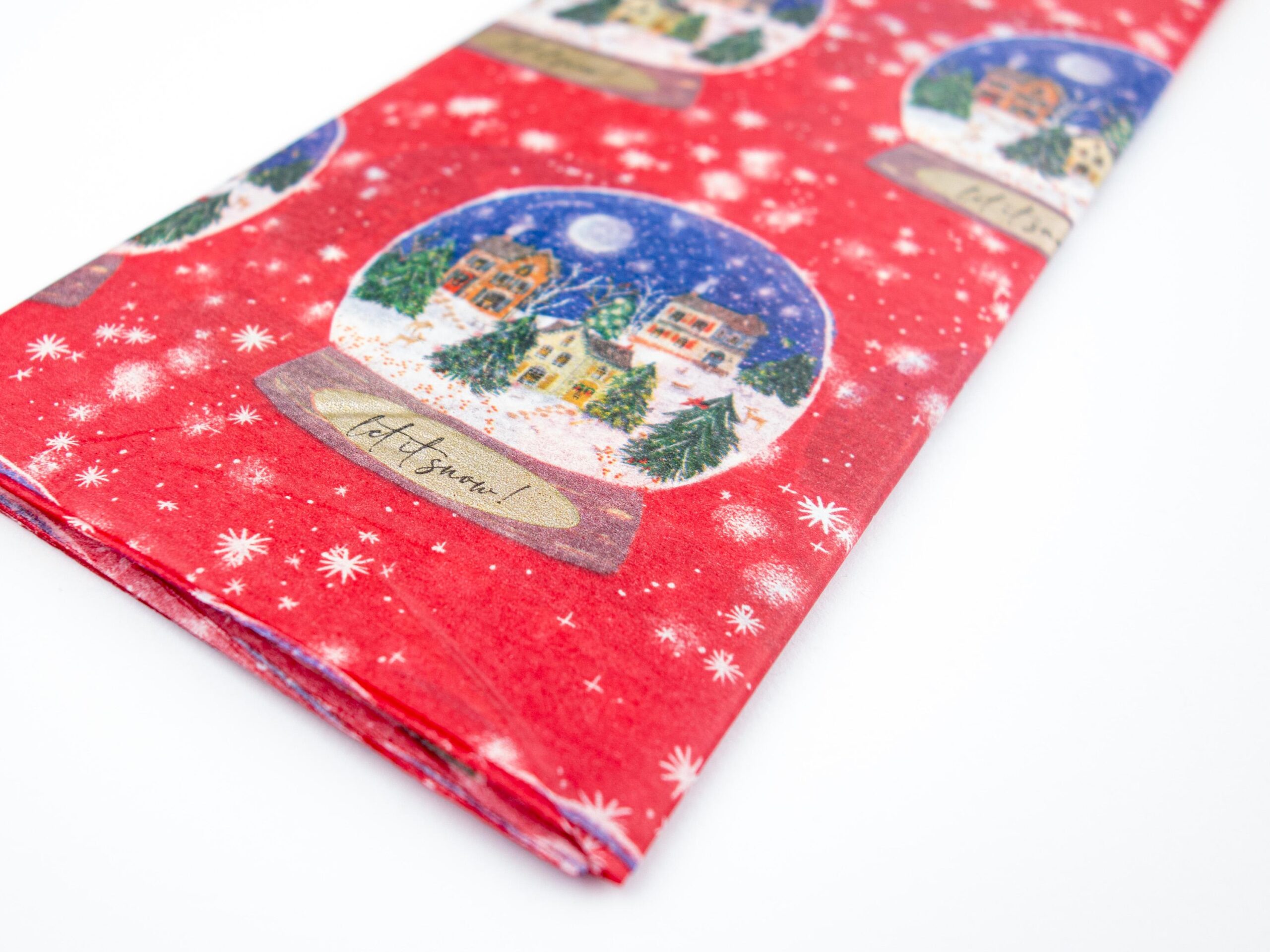 Seidenpapier Schneekugel 4 Blatt 50x75 cm – Bild 4