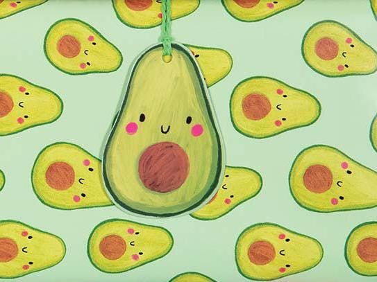 Geschenkanhänger Avocado – 4er Set inkl. Schnur – Bild 2