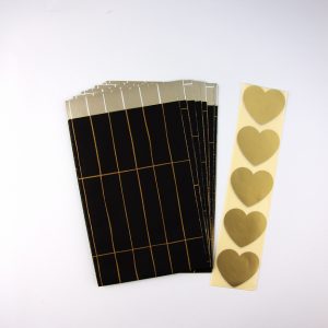 Set Schwarz-Gold Linien