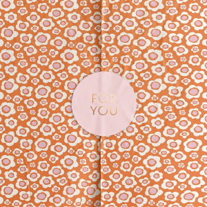 Seidenpapier Retro Blumen 50x70 cm