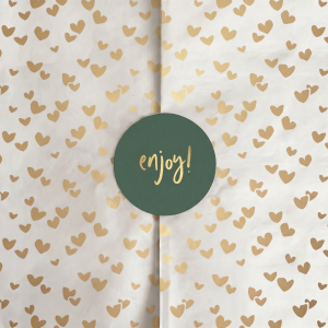 Seidenpapier Goldene Herzen 50x70 cm