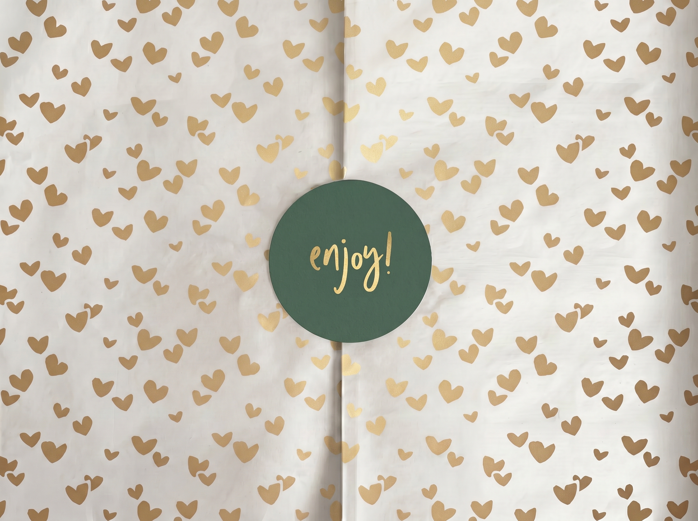 Seidenpapier Goldene Herzen 50x70 cm