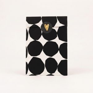 Papiertüten Schwarze Kreise 12×19 cm